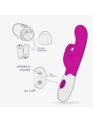 VIBRADOR COM ESTIMULADOR DE CLITÓRIS JIGGLIE E LUBRIFICANTE À BASE DE ÁGUA INCLUÍDO CRUSHIOUS