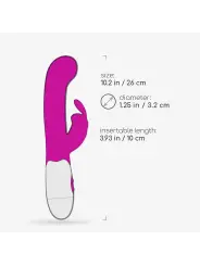 VIBRADOR COM ESTIMULADOR DE CLITÓRIS JIGGLIE E LUBRIFICANTE À BASE DE ÁGUA INCLUÍDO CRUSHIOUS