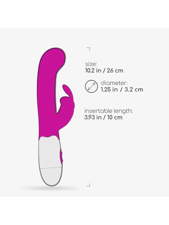 VIBRADOR COM ESTIMULADOR DE CLITÓRIS JIGGLIE E LUBRIFICANTE À BASE DE ÁGUA INCLUÍDO CRUSHIOUS