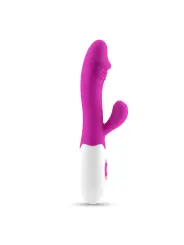 VIBRADOR COM ESTIMULADOR DE CLITÓRIS LOLLIPOP E LUBRIFICANTE À BASE DE ÁGUA INCLUÍDO CRUSHIOUS