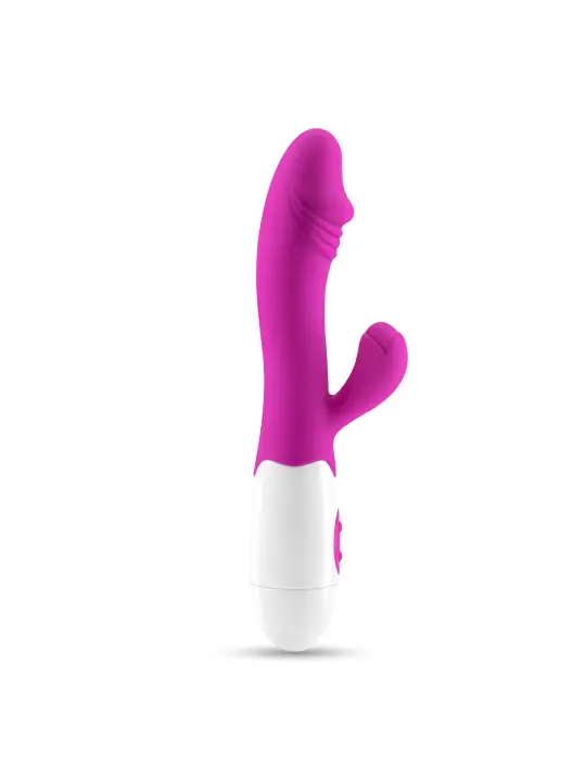 VIBRADOR COM ESTIMULADOR DE CLITÓRIS LOLLIPOP E LUBRIFICANTE À BASE DE ÁGUA INCLUÍDO CRUSHIOUS