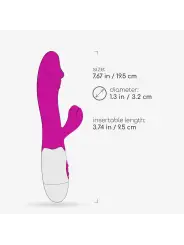 VIBRADOR COM ESTIMULADOR DE CLITÓRIS LOLLIPOP E LUBRIFICANTE À BASE DE ÁGUA INCLUÍDO CRUSHIOUS
