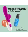 VIBRADOR COM ESTIMULADOR DE CLITÓRIS LOLLIPOP E LUBRIFICANTE À BASE DE ÁGUA INCLUÍDO CRUSHIOUS