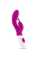 VIBRADOR COM ESTIMULADOR DE CLITÓRIS GUMMIE ROXO E LUBRIFICANTE À BASE DE ÁGUA INCLUÍDO CRUSHIOUS