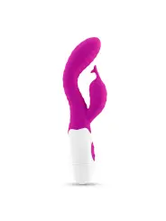 VIBRADOR COM ESTIMULADOR DE CLITÓRIS GUMMIE ROXO E LUBRIFICANTE À BASE DE ÁGUA INCLUÍDO CRUSHIOUS
