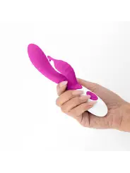VIBRADOR COM ESTIMULADOR DE CLITÓRIS GUMMIE ROXO E LUBRIFICANTE À BASE DE ÁGUA INCLUÍDO CRUSHIOUS