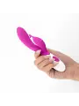 VIBRADOR COM ESTIMULADOR DE CLITÓRIS GUMMIE ROXO E LUBRIFICANTE À BASE DE ÁGUA INCLUÍDO CRUSHIOUS