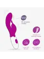 VIBRADOR COM ESTIMULADOR DE CLITÓRIS GUMMIE ROXO E LUBRIFICANTE À BASE DE ÁGUA INCLUÍDO CRUSHIOUS