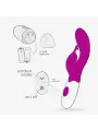 VIBRADOR COM ESTIMULADOR DE CLITÓRIS GUMMIE ROXO E LUBRIFICANTE À BASE DE ÁGUA INCLUÍDO CRUSHIOUS