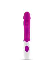 VIBRADOR COM ESTIMULADOR DE CLITÓRIS MOCHI ROXO E LUBRIFICANTE À BASE DE ÁGUA INCLUÍDO CRUSHIOUS