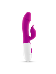 VIBRADOR COM ESTIMULADOR DE CLITÓRIS MOCHI ROXO E LUBRIFICANTE À BASE DE ÁGUA INCLUÍDO CRUSHIOUS