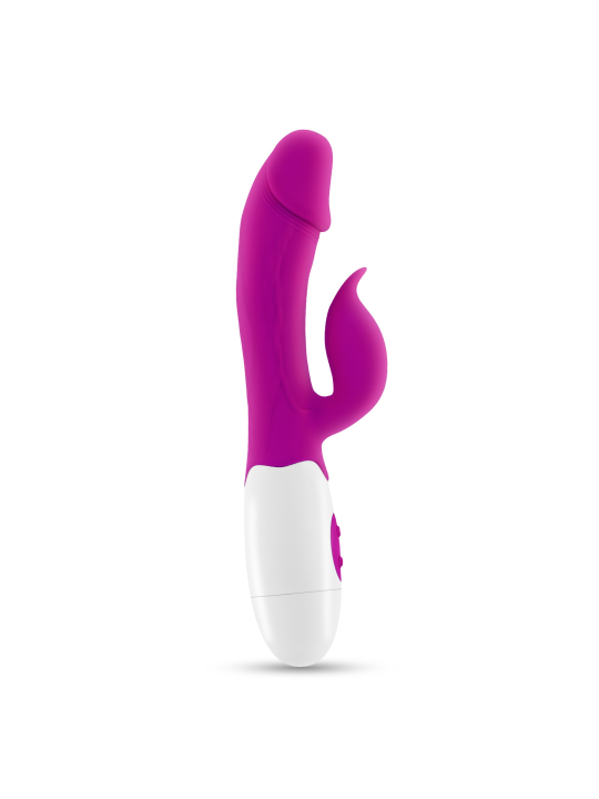 VIBRADOR COM ESTIMULADOR DE CLITÓRIS MOCHI ROXO E LUBRIFICANTE À BASE DE ÁGUA INCLUÍDO CRUSHIOUS