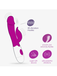 VIBRADOR COM ESTIMULADOR DE CLITÓRIS MOCHI ROXO E LUBRIFICANTE À BASE DE ÁGUA INCLUÍDO CRUSHIOUS