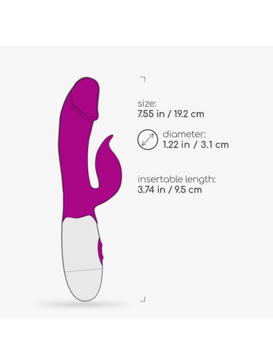VIBRADOR COM ESTIMULADOR DE CLITÓRIS MOCHI ROXO E LUBRIFICANTE À BASE DE ÁGUA INCLUÍDO CRUSHIOUS