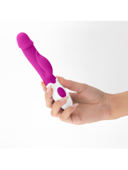 VIBRADOR COM ESTIMULADOR DE CLITÓRIS MOCHI ROXO E LUBRIFICANTE À BASE DE ÁGUA INCLUÍDO CRUSHIOUS