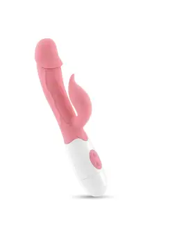 VIBRADOR COM ESTIMULADOR DE CLITÓRIS MOCHI ROSA E LUBRIFICANTE À BASE DE ÁGUA INCLUÍDO CRUSHIOUS