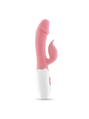 VIBRADOR COM ESTIMULADOR DE CLITÓRIS MOCHI ROSA E LUBRIFICANTE À BASE DE ÁGUA INCLUÍDO CRUSHIOUS