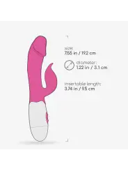 VIBRADOR COM ESTIMULADOR DE CLITÓRIS MOCHI ROSA E LUBRIFICANTE À BASE DE ÁGUA INCLUÍDO CRUSHIOUS