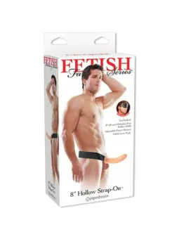 STRAP-ON OCO 8'' HOLLOW FETISH FANTASY SERIES BRANCO