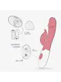 VIBRADOR COM ESTIMULADOR DE CLITÓRIS MOCHI ROSA E LUBRIFICANTE À BASE DE ÁGUA INCLUÍDO CRUSHIOUS