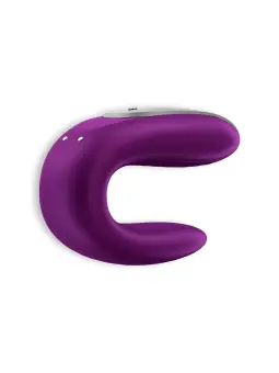 VIBRADOR DOUBLE FUN COM APP SATISFYER ROXO