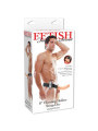 STRAP-ON OCO COM VIBRAÇÃO 8'' VIBRATING HOLLOW FETISH FANTASY SERIES BRANCO