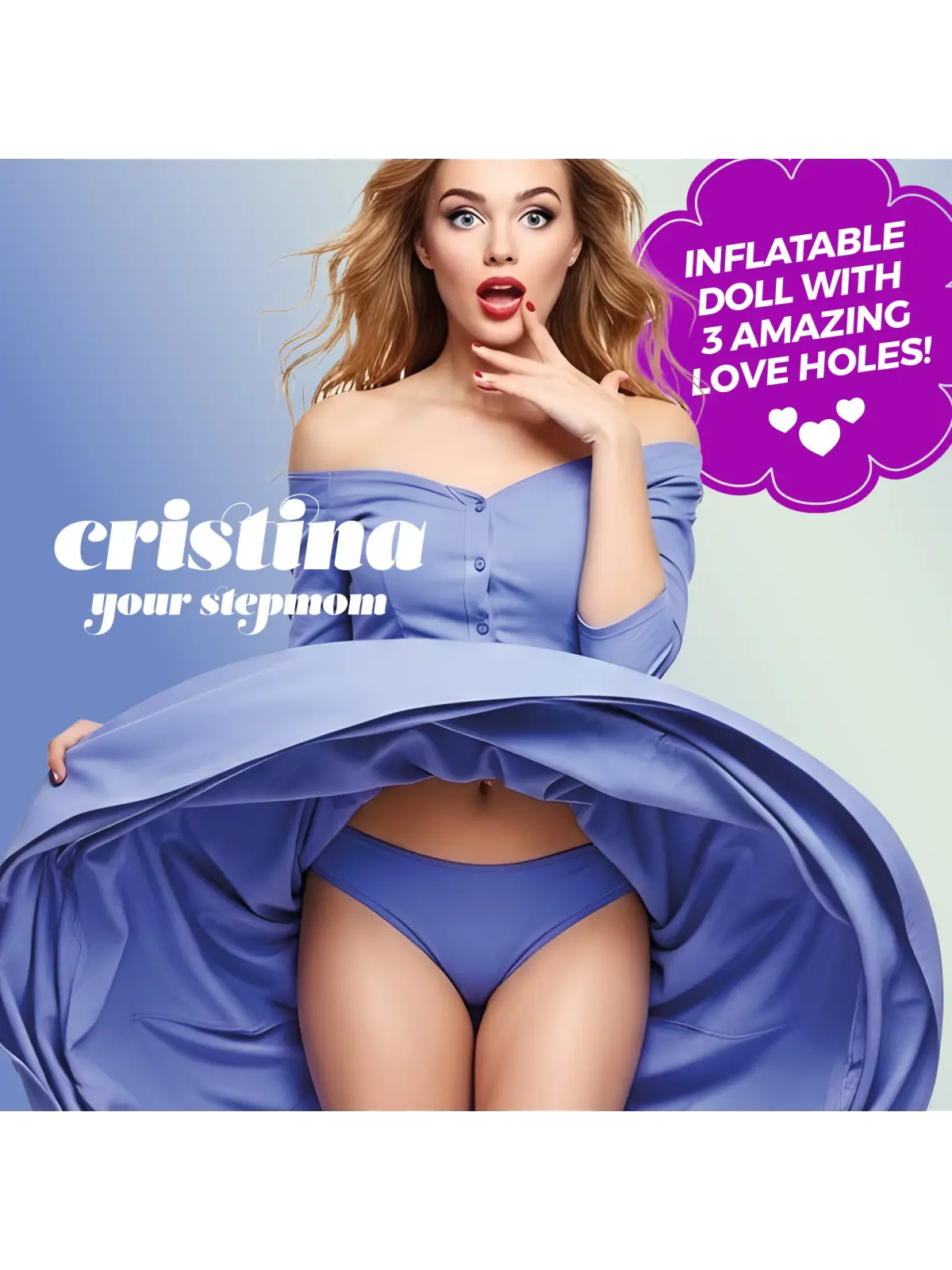 CRISTINA A MADRASTA BONECA INSUFLÁVEL LOIRA CRUSHIOUS