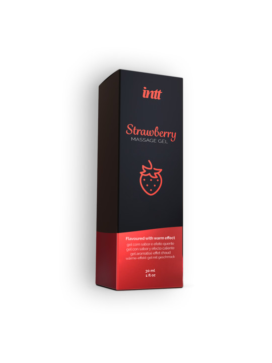GEL DE MASSAGEM COM SABOR A MORANGO INTT 30ML