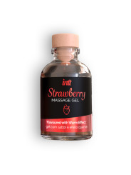GEL DE MASSAGEM COM SABOR A MORANGO INTT 30ML