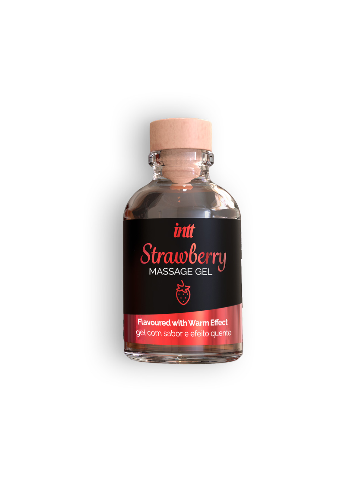 GEL DE MASSAGEM COM SABOR A MORANGO INTT 30ML