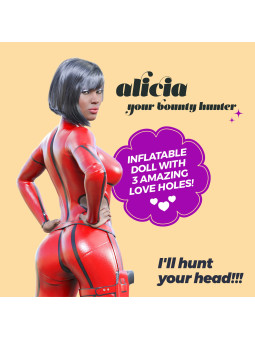 ALICIA A CAÇA RECOMPENSAS BONECA INSUFLÁVEL MULATA CRUSHIOUS