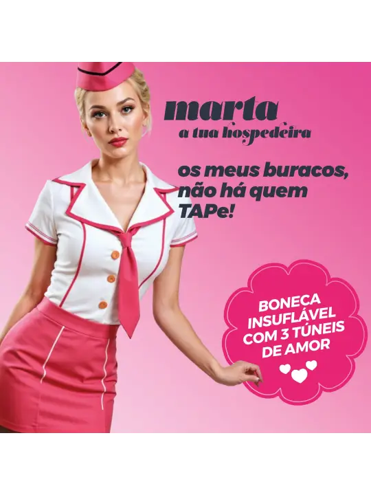 MARTA A HOSPEDEIRA BONECA INSUFLÁVEL LOIRA CRUSHIOUS