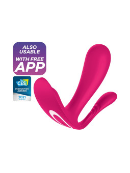 ESTIMULADOR DO PONTO-G E ANAL TOP SECRET + COM APP SATISFYER ROSA