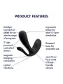 ESTIMULADOR DO PONTO-G E ANAL TOP SECRET + COM APP SATISFYER PRETO ESTIMULADOR DO PONTO-G E ANAL TOP SECRET + COM APP SATISFYER PRETO