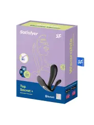 ESTIMULADOR DO PONTO-G E ANAL TOP SECRET + COM APP SATISFYER PRETO