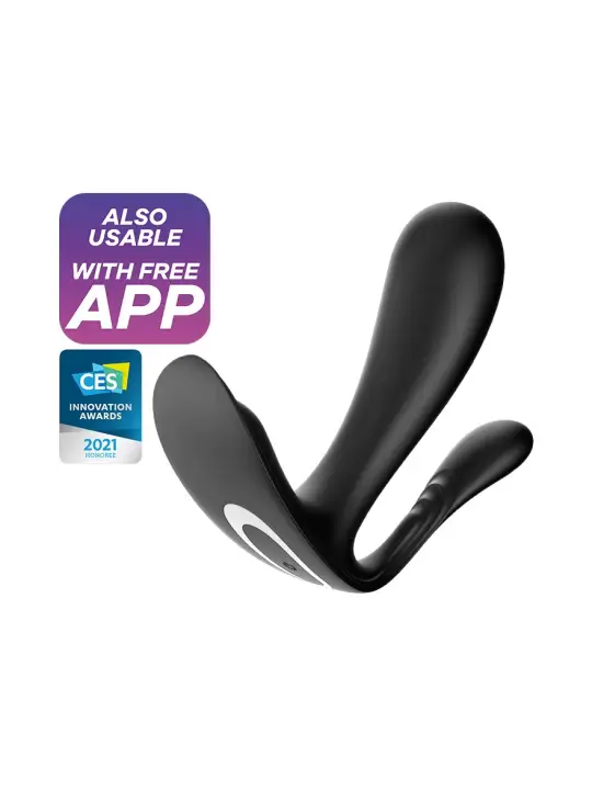 ESTIMULADOR DO PONTO-G E ANAL TOP SECRET + COM APP SATISFYER PRETO ESTIMULADOR DO PONTO-G E ANAL TOP SECRET + COM APP SATISFYER PRETO