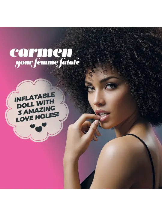 CARMEN A FEMME FATALE BONECA INSUFLÁVEL MULATA CRUSHIOUS