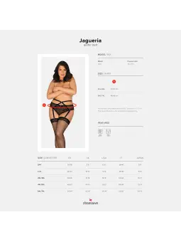 CINTO DE LIGAS JAGUERIA TAMANHO QUEEN OBSESSIVE