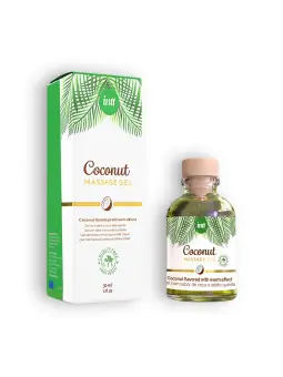 GEL DE MASSAGEM VEGAN COM SABOR A COCO INTT 30ML