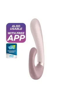 VIBRADOR HEAT WAVE COM APP SATISFYER ROSA