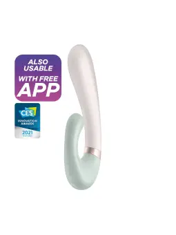 VIBRADOR HEAT WAVE COM APP SATISFYER VERDE
