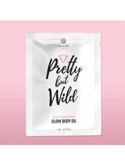 SAQUETA DE ÓLEO CORPORAL BRILHANTE GLOW BODY OIL PRETTY BUT WILD SECRET PLAY 4ML