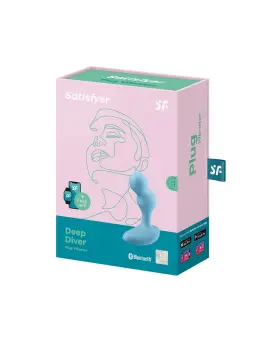 VIBRADOR ANAL DEEP DIVER COM APP SATISFYER AZUL